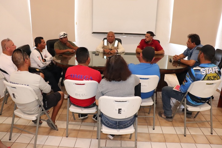 Ante Semana Santa, establecen acuerdos con prestadores de servicios acuáticos de playa El Médano