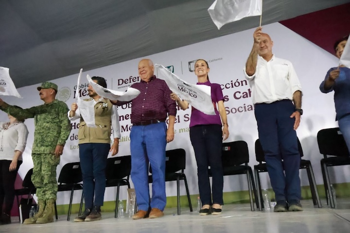 Presidenta Claudia Sheinbaum da banderazo de inicio a la construcción del nuevo Hospital General Regional del IMSS en Los Cabos