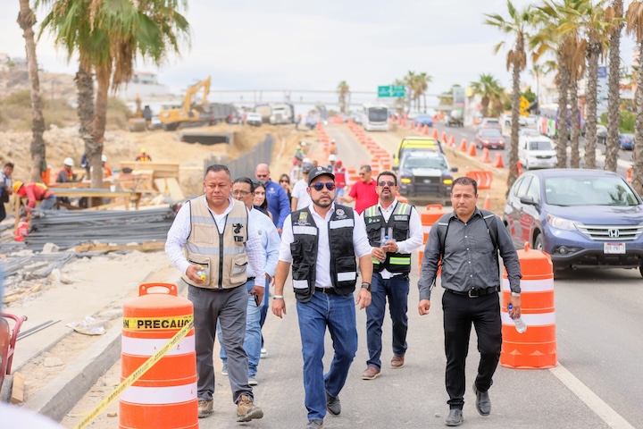 Con recorrido de supervisión en Glorieta de Fonatur culminó reunión de mesa de movilidad