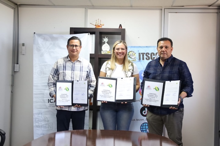 Para impulsar la educación, firma ICATEBCS y TECNM convenio de colaboración