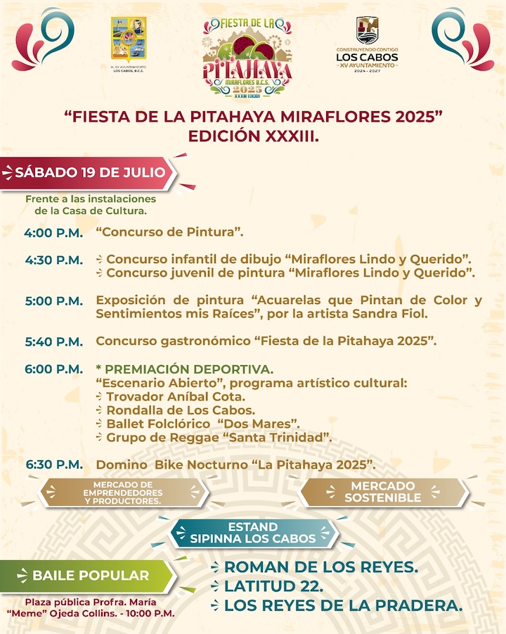 Invitan a las familias a celebrar el 33° aniversario de la Fiesta de la Pitahaya en Miraflores