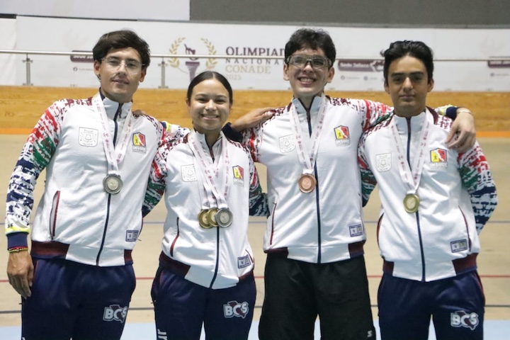 Medallas de oro para BCS en ciclismo en la Olimpiada Nacional 2025