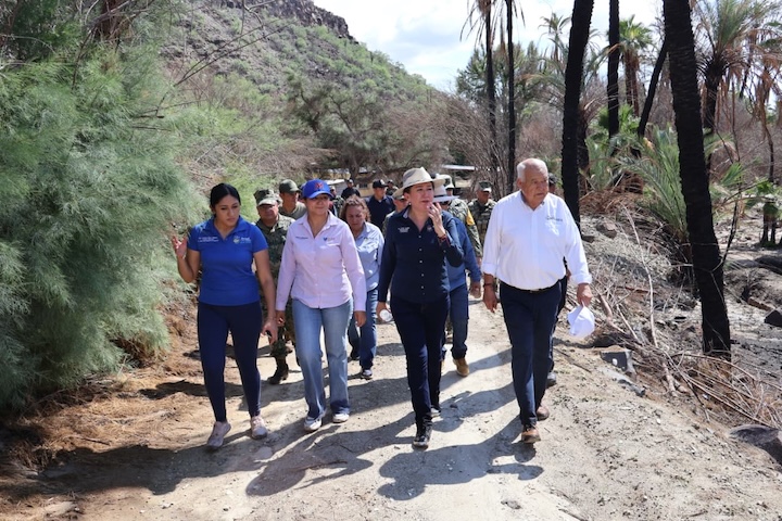 Recorre gobernador Castro Cosío zonas afectadas en San Ignacio y reitera apoyo total a las familias