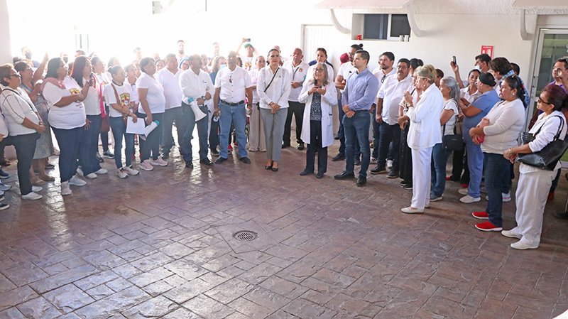 Establecen Salud Estatal y SNTSA un espacio de diálogo para atender planteamientos laborales