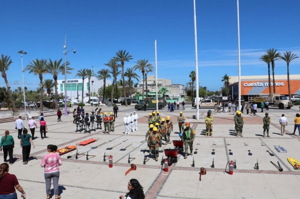 Más de 114 mil personas participan en BCS en el Primer Simulacro Nacional 2026