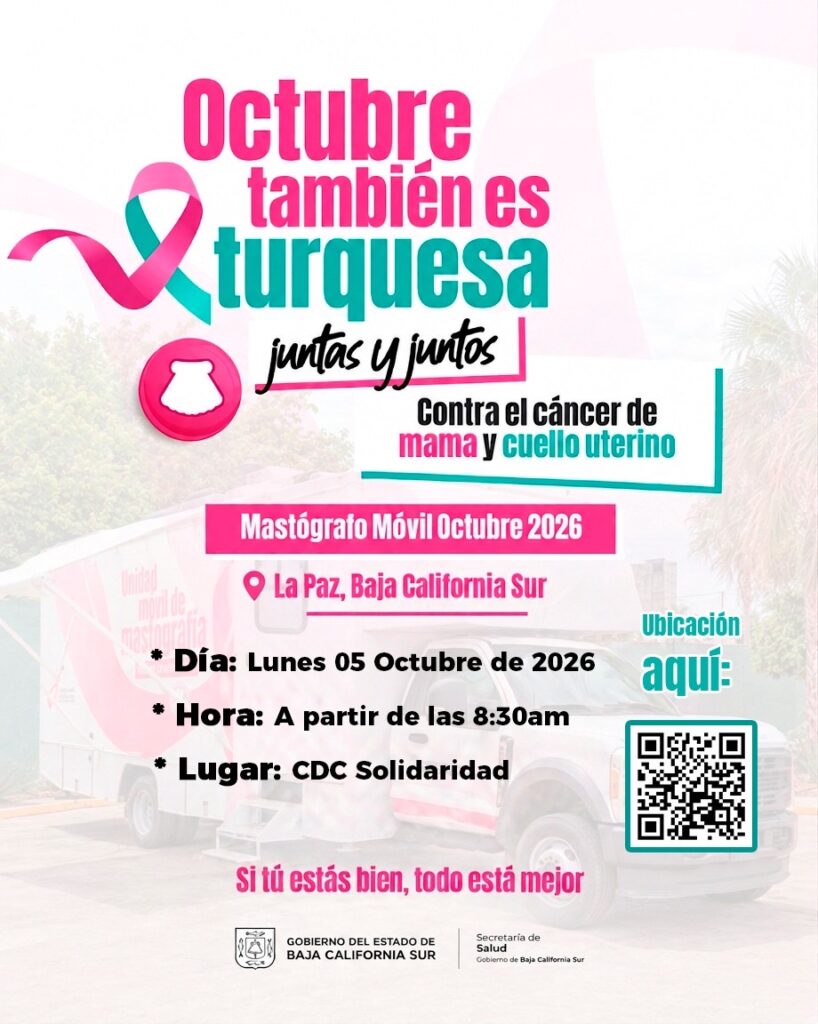 Nuevo mastógrafo móvil acercará detección de cáncer de mama y cervicouterino a colonias de La Paz: SSA