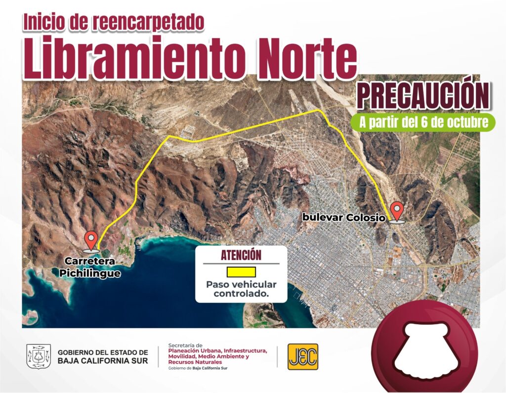 Iniciará JEC rehabilitación del Libramiento Norte en La Paz