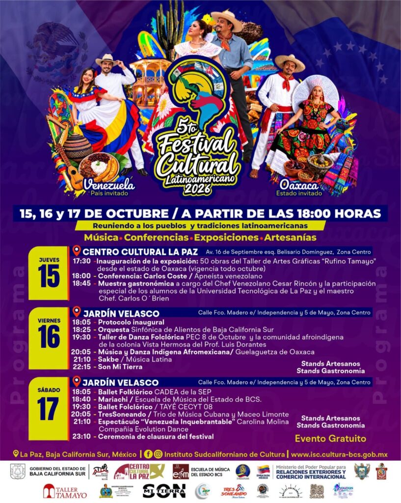 ISC invita al quinto Festival Cultural Latinoamericano